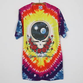 1992 Grateful Dead Liquid Blue Tie Dye Vintage Shirt (1 of 7)