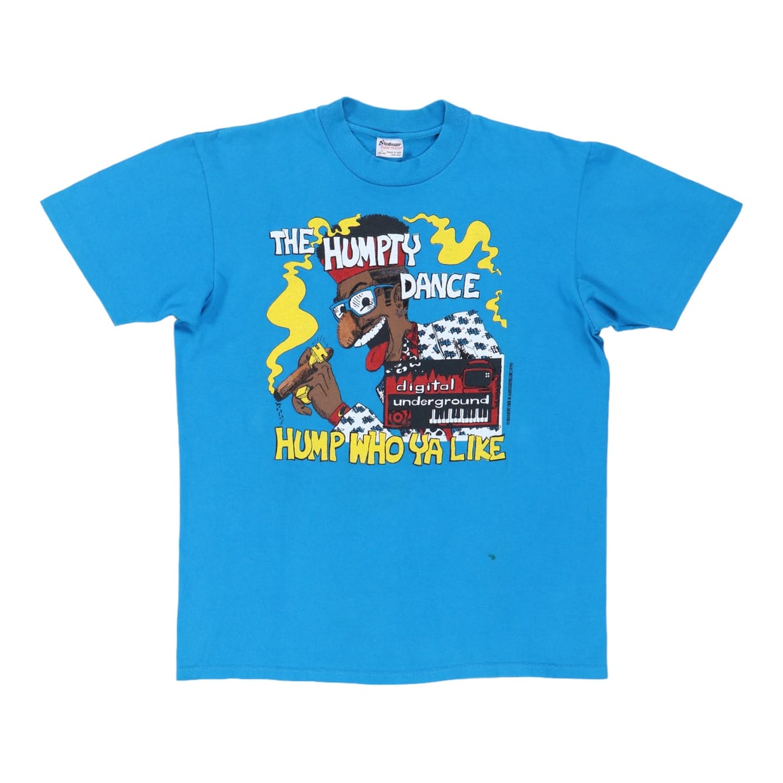 Vintage 1990 Digital Underground The Humpty Dance Shirt Blue Cotton: Vintage 1990 Digital Underground The Humpty Dance Shirt Blue Cotton Celebrate the iconic 1990s with this original vintage Digital Underground The Humpty Dance Shirt. Crafted from 100% cotton, this blu
