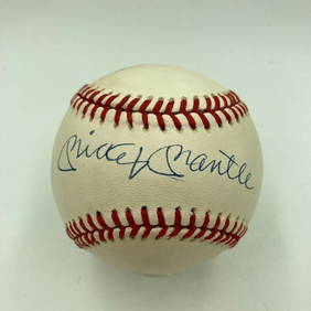 Mickey Mantle Muhammad Ali Signed Baseball PSA DNA COA Authentic (1 of 6)