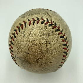 Babe Ruth Honus Wagner 1933 World Series Signed Baseball JSA COA 31 Signatures (1 of 15)