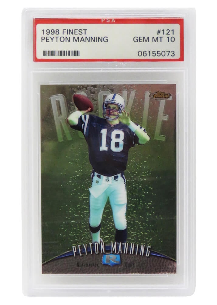 名クウォーターバックPeyton Manning直筆サインカード（NFL 2004