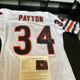 Walter Payton Signed 1980's Chicago Bears Jersey Size 44 JSA COA Sweetness Inscription (1 of 9)