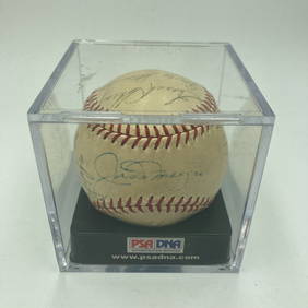 1949 New York Yankees Signed Baseball with Joe DiMaggio PSA DNA COA (1 of 10)