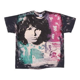 Vintage 1990s Jim Morrison Mosquitohead Black T-Shirt XL (1 of 3)