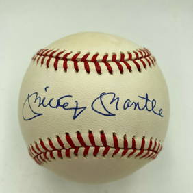 Mickey Mantle Signed MLB Baseball PSA DNA MINT 9 (1 of 8)