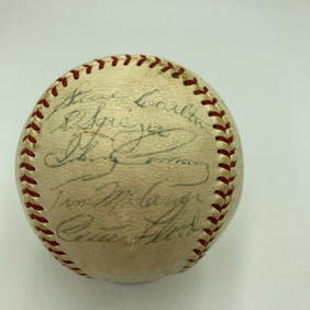 1967 St. Louis Cardinals Team Signed Baseball with JSA COA 25 Signatures (1 of 10)