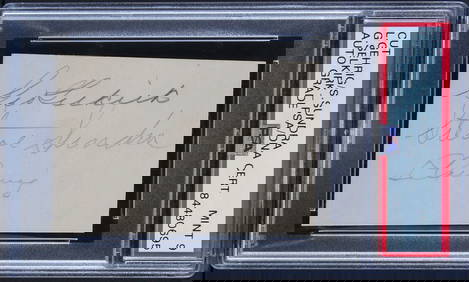 Yankees Lou Gehrig George Selkirk Steve Sundra Cut Signature Mint 9 PSA (1 of 2)