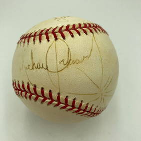 Michael Jackson Signed MLB Baseball with Beckett COA Inscription (1 of 8)