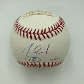 Angel Pagan Signed MLB Ball 2012 W.S. Champs PSA DNA COA (1 of 5)