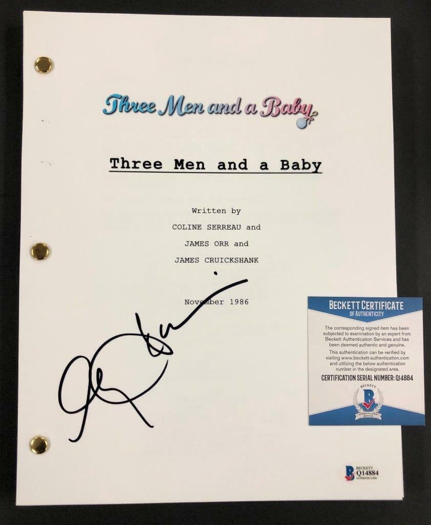 Nancy Travis Signed Three Men and A Baby Script Beckett COA: Nancy Travis Signed Three Men and A Baby Script Beckett COA This original movie script for "Three Men and A Baby" features the autograph of actress Nancy Travis, known for her role as Sylvia. Authenti