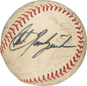 1972 All-Star Game Signed Baseball with 25 Autographs PSA DNA JSA COA (1 of 8)