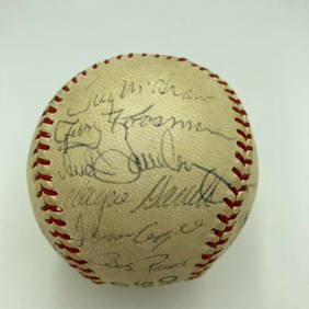 1972 New York Mets Team Signed Baseball with Tom Seaver Authentication (1 of 9)
