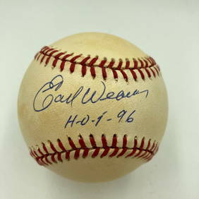 Earl Weaver Signed Hall Of Fame 1996 MLB Baseball PSA DNA COA (1 of 6)