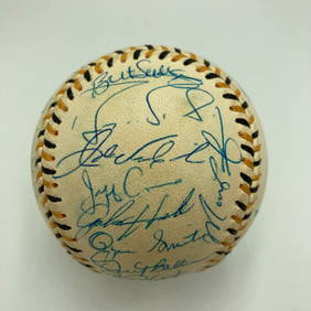 1994 All Star Game NL Team Signed Baseball Barry Bonds PSA DNA COA (1 of 12)