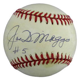 Joe DiMaggio Signed Rawlings OAL Baseball New York Yankees PSA/DNA (1 of 5)