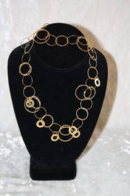Rosato 18K Yellow Gold Modern Chain Necklace Italy (1 of 11)