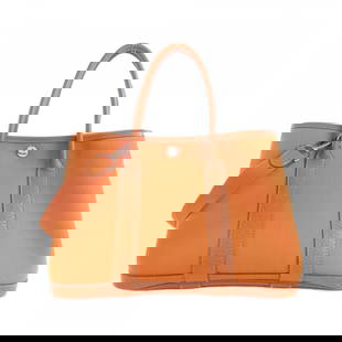Hermes Garden Party 30cm 046906CK Handbag: Hermes Garden Party 30cm 046906CK Handbag Brand: Hermes Type: Handbag Material: Toile officier Color: Potiron Hardware Color: Silver Gender: Women Size (HxWxD): 21cm x 30cm x 14cm / 8.26'' x 11.81'' x