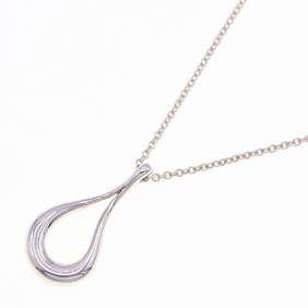 Tiffany Necklace Elsa Peretti Tifa Drop Pendant SV Sterling Silver 925 Choker Women's TIFFANY & CO (1 of 6)