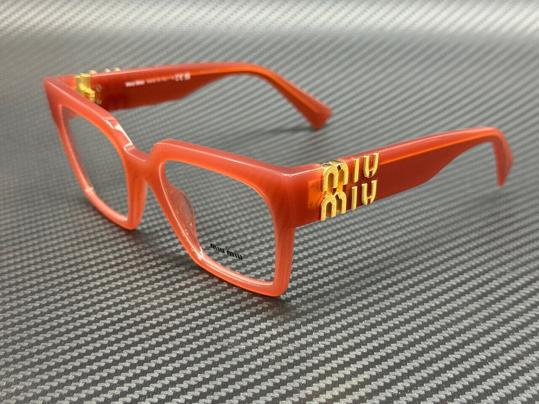 Miu Miu MU 04UV 10M1O1 Opal Cognac 52mm Women's Eyeglasses: Miu Miu MU 04UV 10M1O1 Opal Cognac 52mm Women's Eyeglasses Elevate your eyewear collection with these stunning MIU MIU MU 04UV 10M1O1 eyeglasses. Featuring a chic opal cognac frame, these women's eyeg