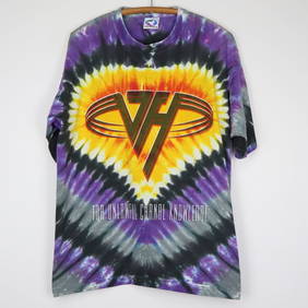 Vintage 1991 Van Halen For Unlawful Carnal Knowledge Tie Dye Shirt (1 of 8)