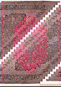6.5 x 9.8 Handwoven Persian Kashan Rug from Iran (1 of 7)