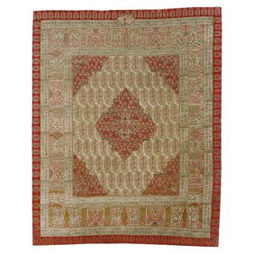 Rare Antique Persian Tabriz Dowry Rug Signed by Zadeh 9'8 x 12'2 (1 of 13)