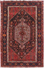 Hand-Knotted 4.4 x 6.10 Red Persian Hamadan Area Rug (1 of 6)