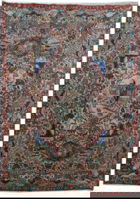 10' x 14' Multi Color Persian Kashmar Rug Signed Artisan (1 of 6)