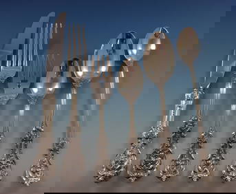 Reed & Barton Francis I Sterling Silver Flatware Set for 12 72 Pieces (1 of 7)