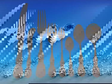 Reed & Barton Francis I Sterling Silver Flatware Set 101 pcs Dinner Service (1 of 9)