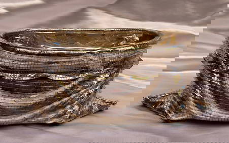 Handcrafted Modern Italian Sterling Silver Bowl by Creazione Vuvalini (1 of 5)