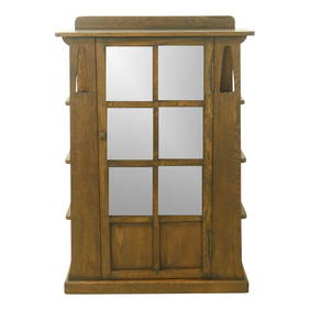 Mission Oak Stickley Design 1 Door Bookcase Solid Oak 33 x 13 x 48.5 (1 of 8)