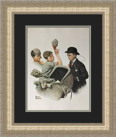 Norman Rockwell Home Duty Custom Framed Print 23 x 19 Americana Art (1 of 2)