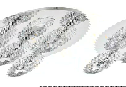 Graham 5-Light Modern Chrome Flush Mount Crystal Chandelier (1 of 14)