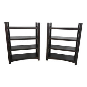 Pair of Solid Oak Arts & Crafts Bookcases 42 x 18 x 54 (1 of 10)