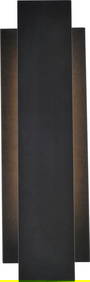 Elegant Lighting Black LED Wall Light 17H Indoor Outdoor UL-Listed (1 of 1)