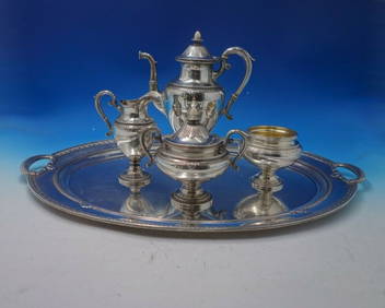 Gorham Shamrock V Sterling Silver 5pc Coffee Set (1 of 12)