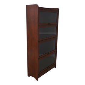 Stickley Mission Oak Arts & Crafts Barrister Bookcase 33w x 12.5d x 64.5h Retractable Doors (1 of 10)