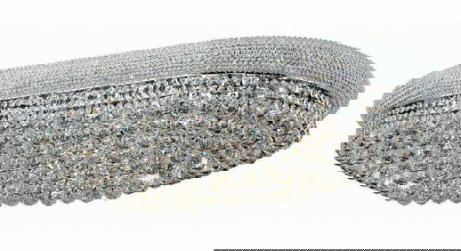 Stunning 18-Light Chrome Flush Mount Chandelier K9 Crystal PRIMO (1 of 9)