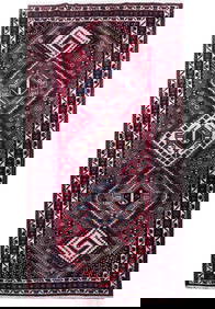 Elegant 5'4 x 10'3 Red Semi-Antique Persian Abadeh Runner Rug (1 of 7)