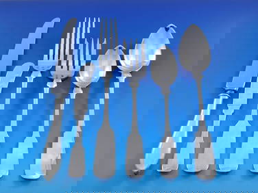 ONC Sturbridge 72-Piece Sterling Silver Flatware Set for 12 (1 of 5)