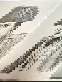 Gregory Peck Pencil Drawing by Elizabeth Schnell with COA (1 of 7)