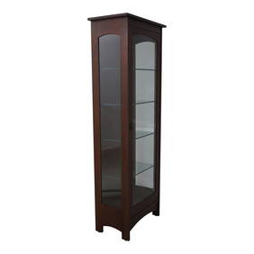 Stickley Mission Oak Arts & Crafts Display Cabinet 28.5w x 16d x 78h Lighted Interior Adjustable (1 of 10)