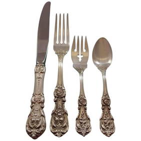 Reed & Barton Francis I Sterling Silver Flatware Set 40 pcs with Storage Chest (1 of 8)