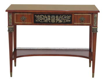 John Widdicomb French Empire Bronze Mounted Oak Server 44 x 20.5 x 34 (1 of 10)