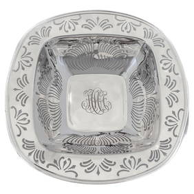 Towle Silversmiths Sterling Silver Bowl 10.5 in Unique Cutout Design 1920s (1 of 5)