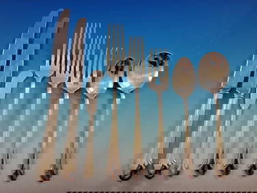 Alvin Romantique Sterling Silver Flatware Set 98 pcs Service for 12 (1 of 7)