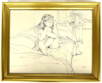 Elias Rivera Ink Drawing from Gregory Peck Estate 13.5 x 10.5 (1 of 10)