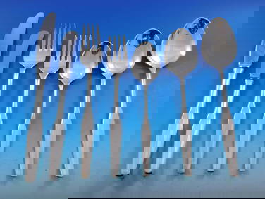 Fogh of Denmark Palace Sterling Silver Flatware Set 88 pcs Service for 12 (1 of 7)