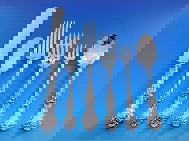 Majestic by Alvin Sterling Silver Flatware Set 77 pcs Art Nouveau Service for 12 (1 of 10)
